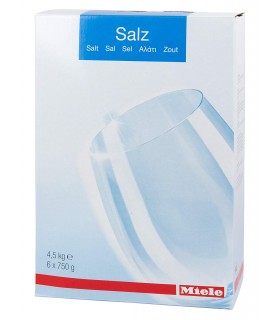 Αλάτι πλυντηρίου πιάτων, 6 x 0,75 kg Miele