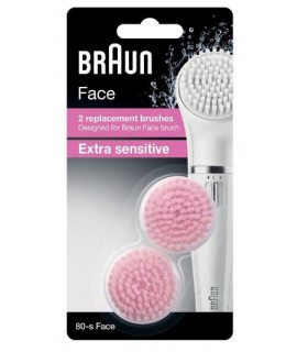 Braun Face πακέτο δύο ανταλλακτικών βούρτσας καθαρισμού προσώπου για ευαίσθητες επιδερμίδες